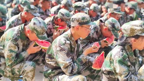 谁有军训吃瓜视频,吃瓜群众围观精彩瞬间